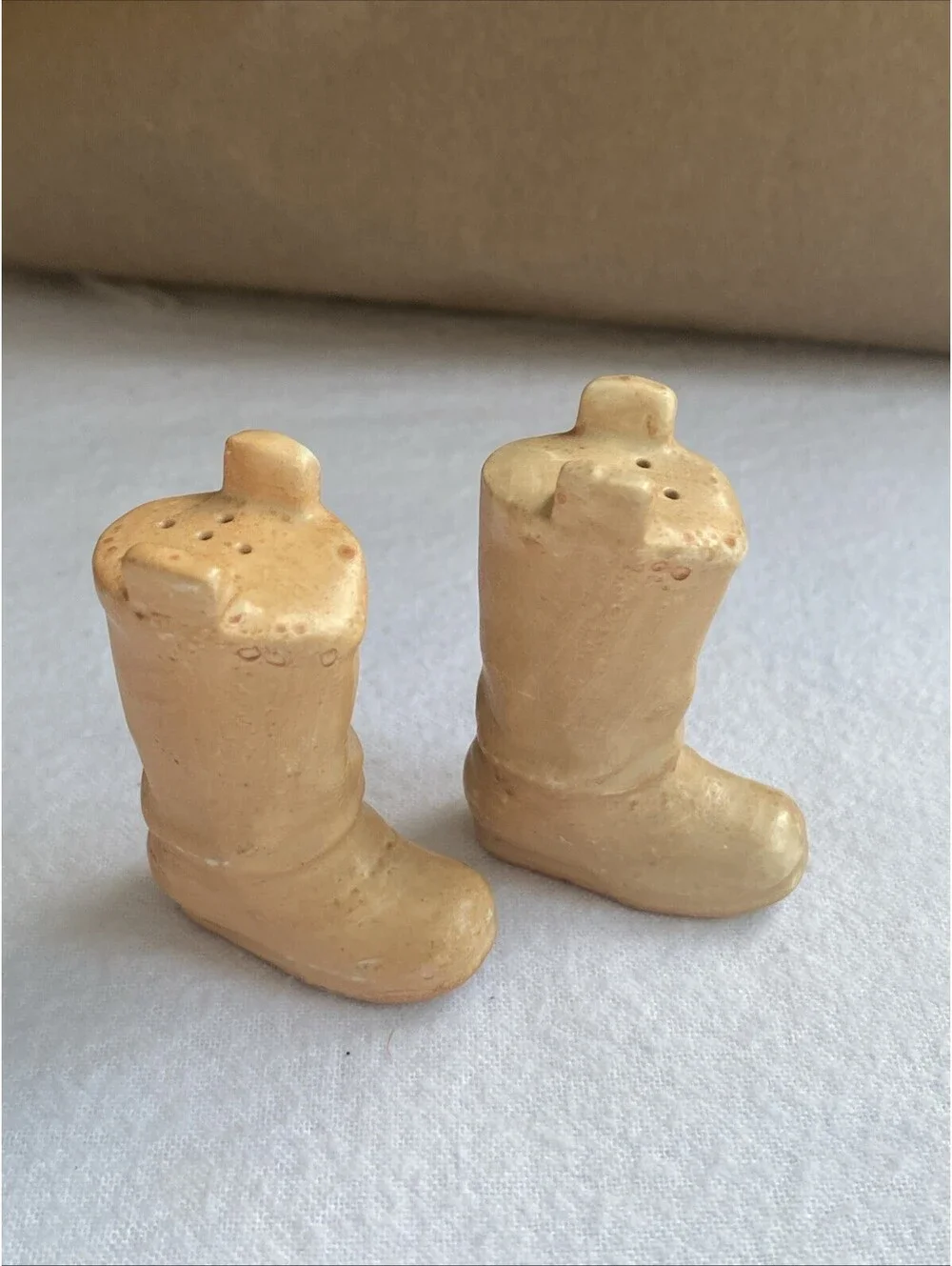 Vintage Ceramic Go Go Boots Or Cowboy Boot Salt and Pepper Shakers Made in Japan